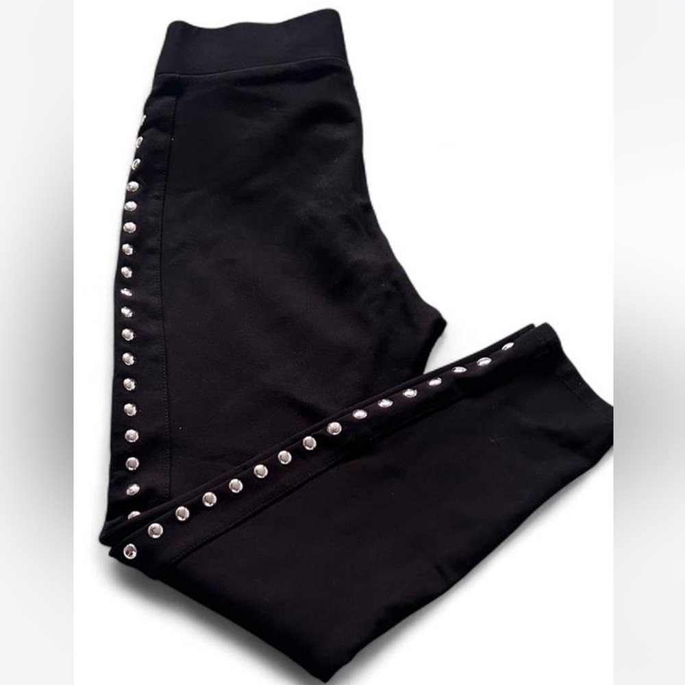 Bar III Black Studded Leggings - Picture 2 of 10